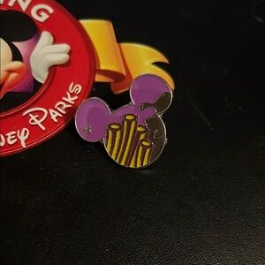 Disney Parks Mickey Mouse Purple and Yellow Pin